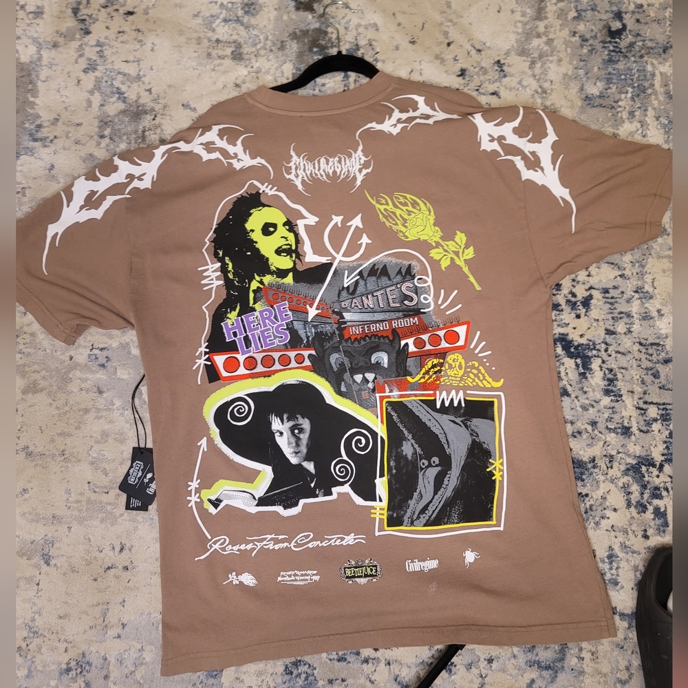 Civil Regime Beetlejuice T Shirt. Xl. NWT